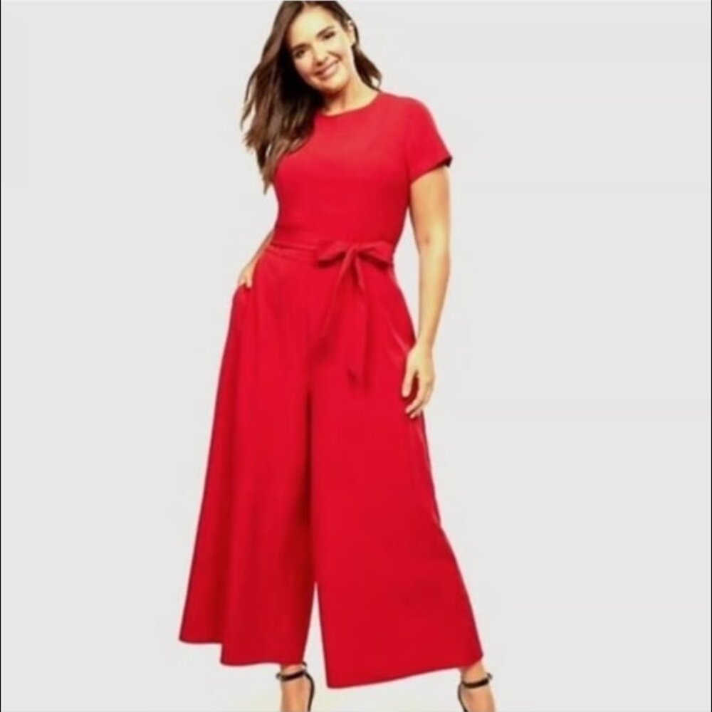Absolutely Beautiful Red/Orange Wide-Leg Jumper